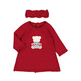 2842_Girl Knitted dress and headband