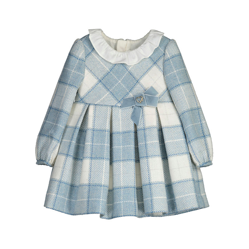 2977 Girs Plaid Dress Growing Kids