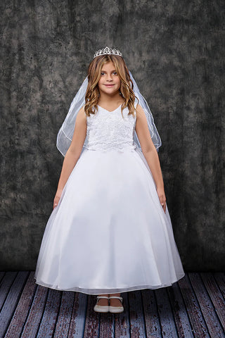 KD418 - Lace Applique Bodice Full Dress