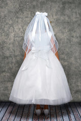 KD458-Robe de bal princesse luxueuse avec bordure florale