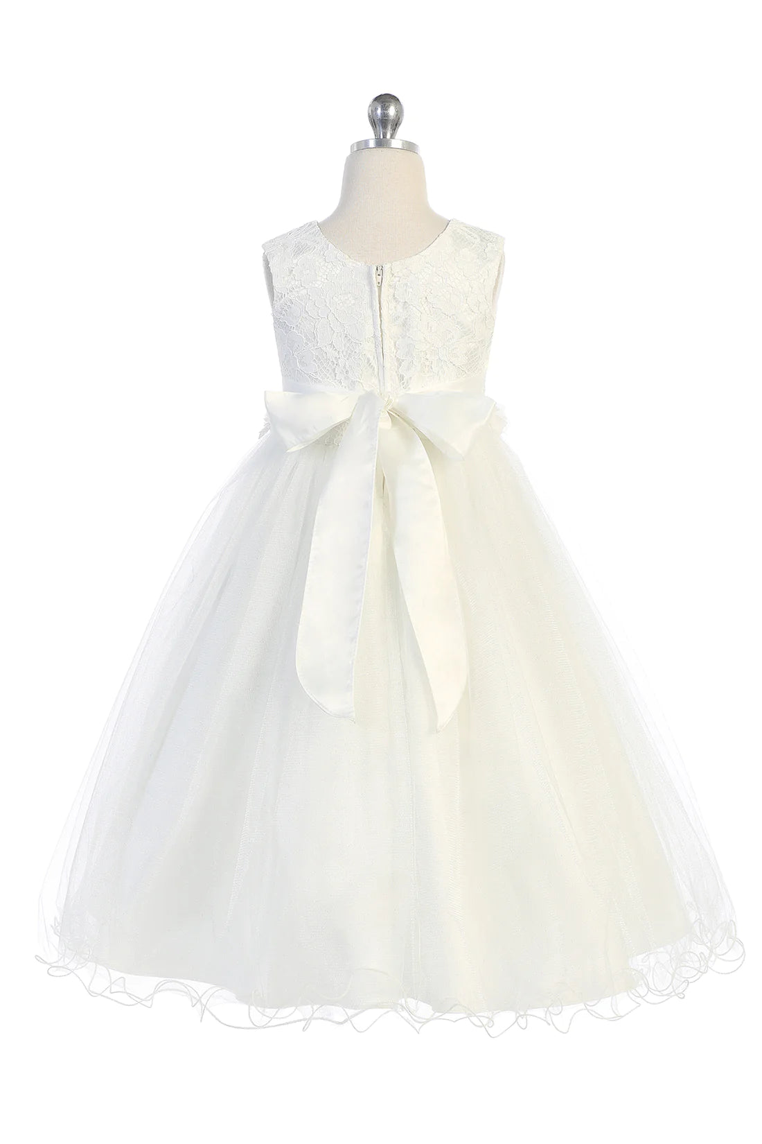 KD468-Lace Glitter Tulle Dress