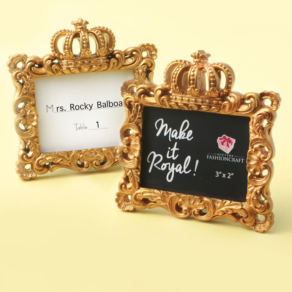 FC8795- Make It Royal Gold Baroque Crown Frame