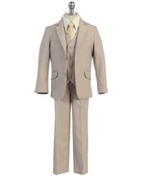 FG695 -  Boys 3pcs suit Khaki