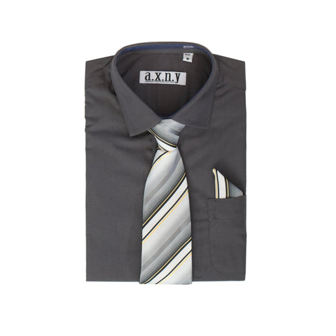 BOYS SHIRT/TIE/HANKY SET