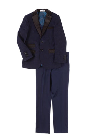 AKST2062 - Suit with Satin Collar