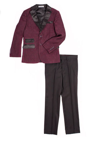 AKST2062 - Suit with Satin Collar