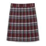 Girls Plaid Skirt  SV9002 Burgandy - academie du christ-roi