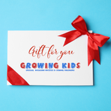 Carte-cadeau pour enfants en pleine croissance