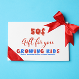 Growing Kids Gift Card