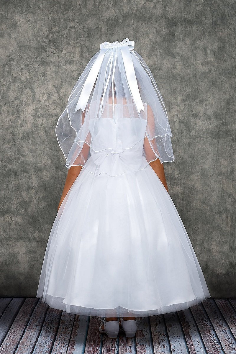 KD466-Venetian Lace Illusion Dress