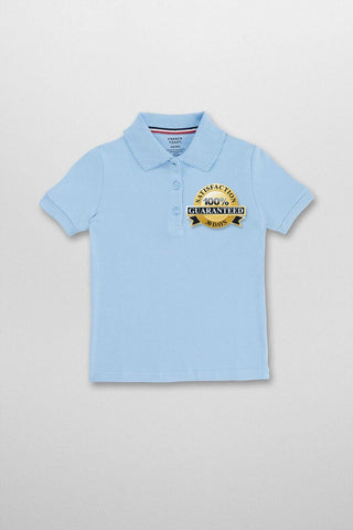 Aaseef - Girls Short Sleeve Picot Collar Polo #FT-SA9423