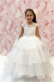 Ado-18027004	Katia OFF WHITE Floor Length Gown - Growing Kids