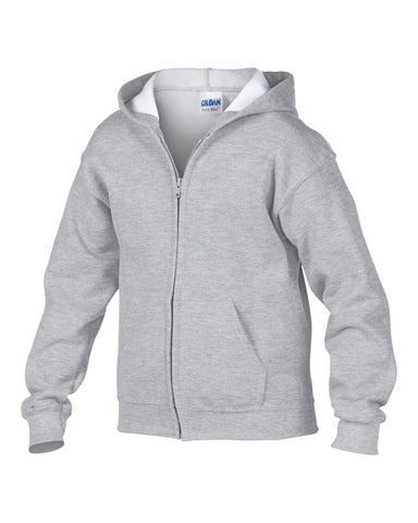 SM-185BGILDAN® HEAVY BLEND™ FULL ZIP HOODED SWEATSHIRT - Growing Kids