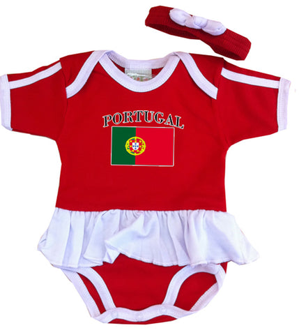Girls ruffled soccer onesie - Growing Kids