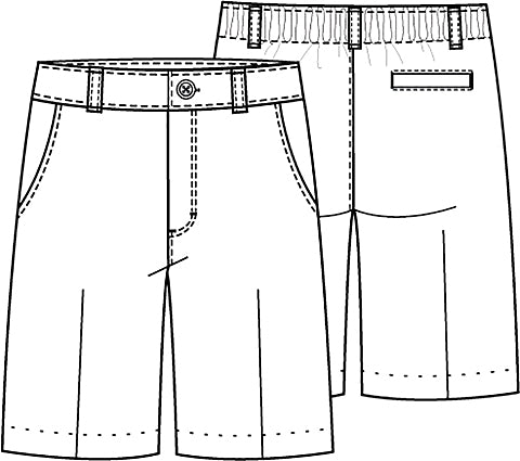 REDEEMER Girls/Ladies Flat Front Shorts #5294 - Growing Kids