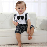 Baby Boys Wedding Bow-tie Occasion Christening Tuxedo Suit Outfit + Vest Set Age 0-3Y - Growing Kids