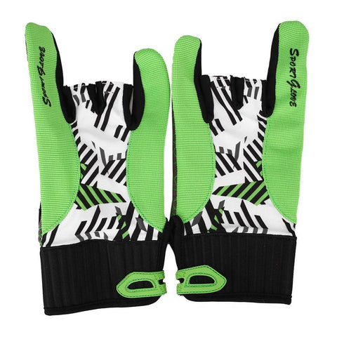 Bowling Ball Gloves 2 Color Protective Non-slip Semi-finger Mitten Sport Fitness Running Gloves - Growing Kids