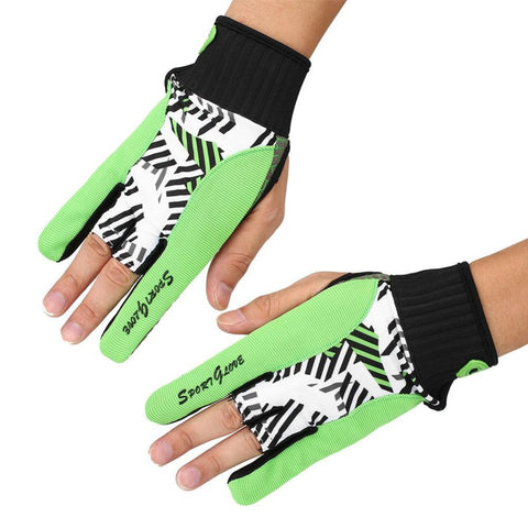 Bowling Ball Gloves 2 Color Protective Non-slip Semi-finger Mitten Sport Fitness Running Gloves - Growing Kids