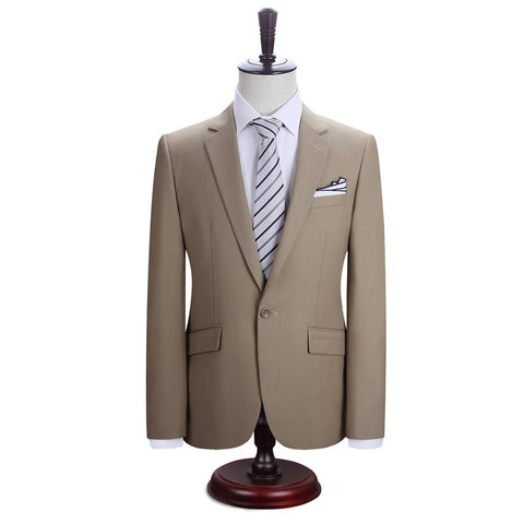 DAROuomo Men Suits Blazer With Pants Slim Fit Casual One Button Jacket for Wedding - Growing Kids