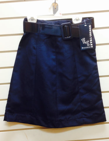 Clearance: Navy Belted Skirt - Growing Kids