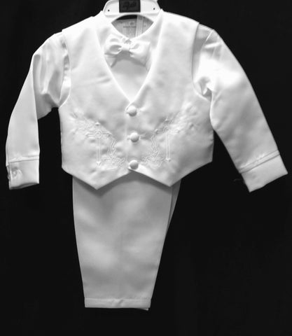 Christening Vest set w/Bonnet #Zg-1156 - Growing Kids
