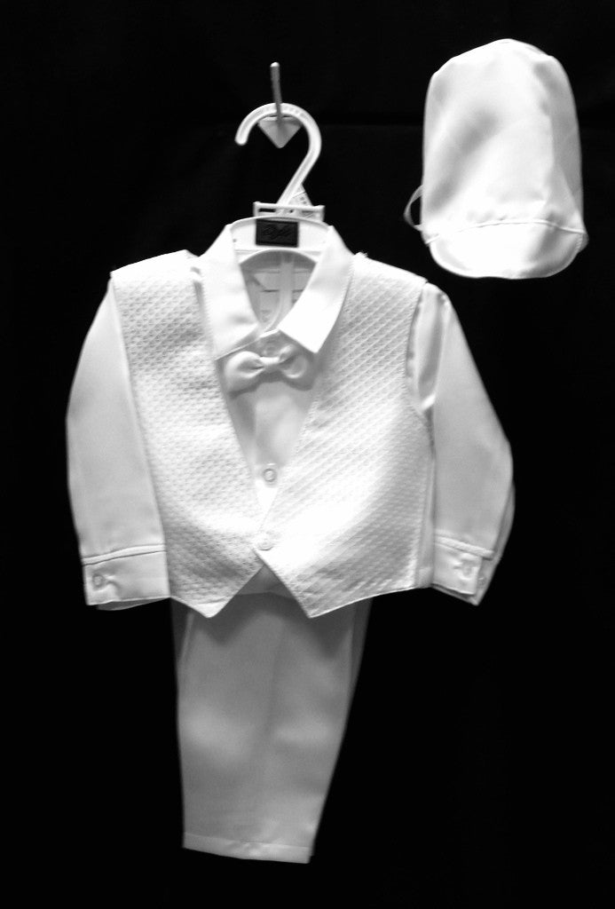 Christening Vest set w/Bonnet #Zg-1402/3000 - Growing Kids
