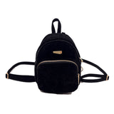 Promo: Backpack casual winter velvet rucksack small light girl school book shoulder bag mochilas feminina ZZ526 - Growing Kids