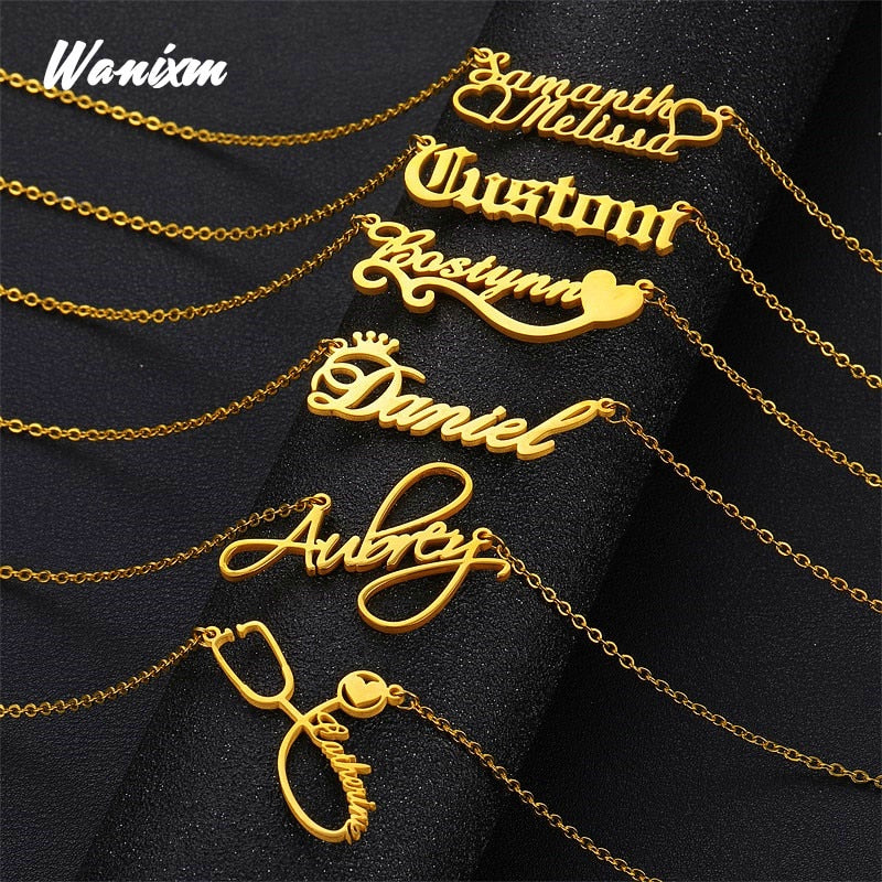 Personalized Name Necklace,Custom Name Necklace, Custom Jewelry, Custom Necklace, Necklace Women Men, Customized Gift for Her