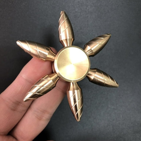 Novel Fidget Spinner Copper Finger Toys Brass Alloy Hand Fingertip Gyro Metal Bearing Relieve Stress For Kids Children Boys Gift