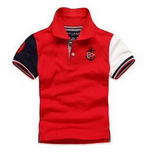 Promo: Boys casual multi colors sports t shirt summer short sleeve clothes boys top tee back to school kids polo shirts kids clothes t - Growing Kids