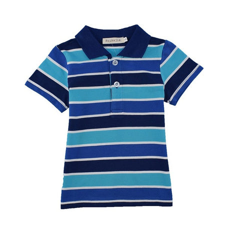 Promo: Boys casual multi colors sports t shirt summer short sleeve clothes boys top tee back to school kids polo shirts kids clothes t - Growing Kids