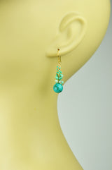 Turquoise Cascade Cluster Earrings - Growing Kids